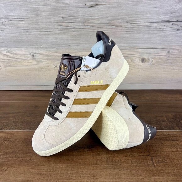 adidas Gazelle LAFC MLS Archive Collection Mens Sz Linen Gold